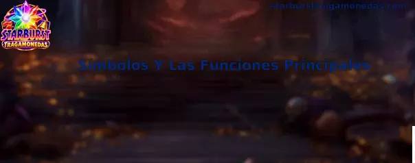 Guía visual de símbolos y funciones principales de Starburst Tragamonedas