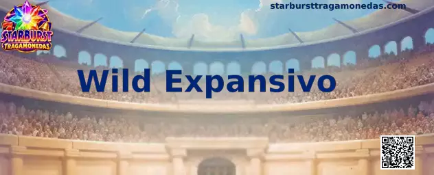 Representación visual de la mecánica Wild Expansivo en Starburst Tragamonedas