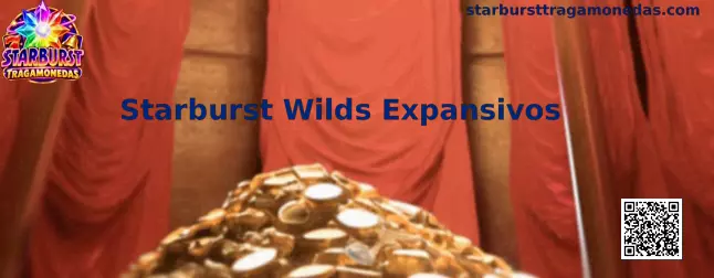 Representación de Starburst Wilds Expansivos cubriendo verticalmente un carrete